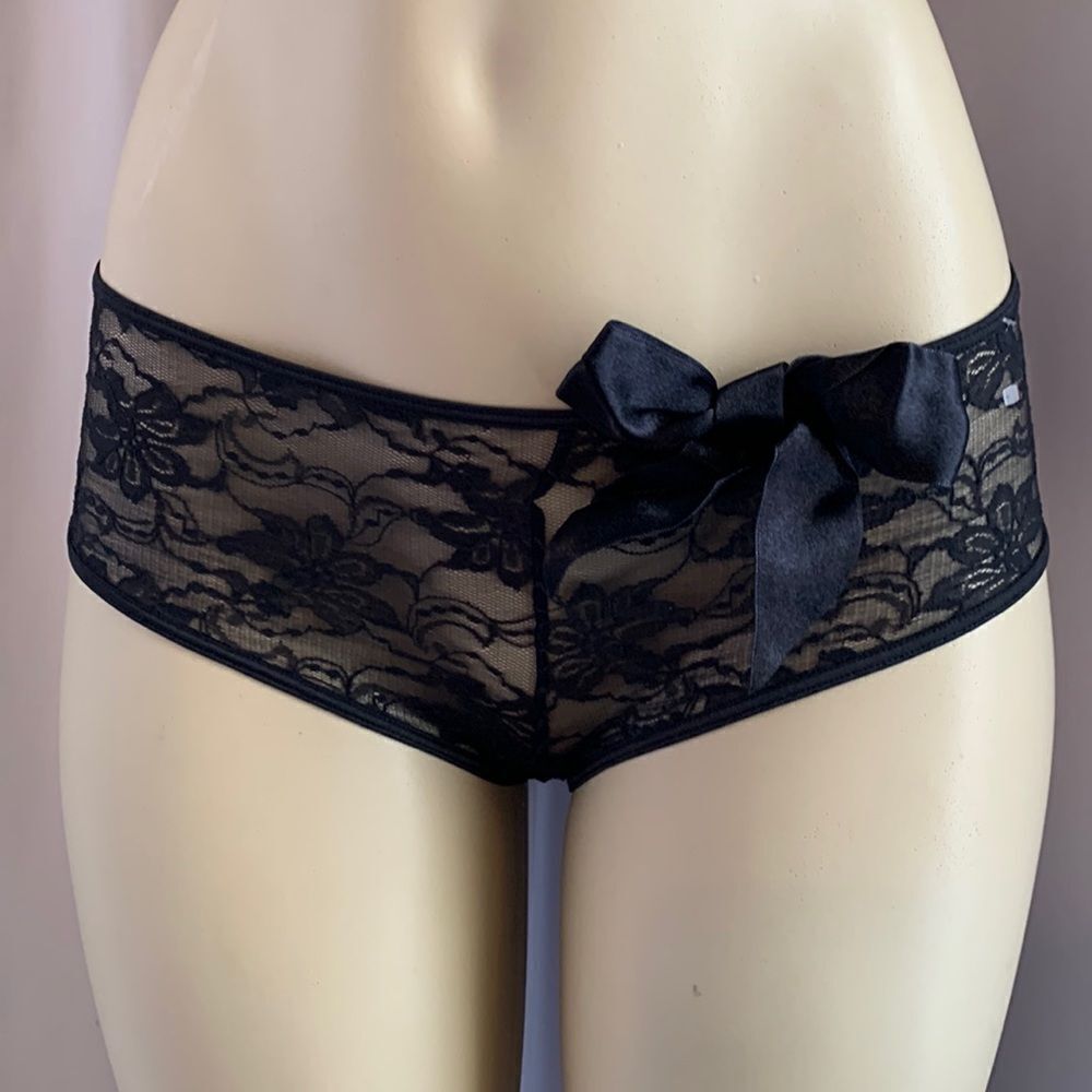 Victoria’s Secret Hipster Lace Panties Underwear XS black